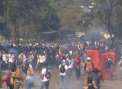 Cel putin 20 de mii de oameni au iesit pe strazile capitalei Venezuelei. Doi oameni au murit