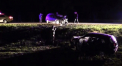 Accident teribil pe soseaua Chisinau - Leuseni. 3 persoane, la spital. O masina a fost aruncata in sant. VIDEO