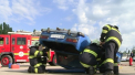 Exercitiu de descarcerare. Momentul in care peste 30 de salvatori au intervenit in 4 accidente cu peste 20 de raniti