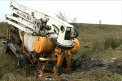 A impietrit! Ce s-a intamplat cu betoniera implicata in accident la Orhei: "Va fi greu sa o scoatem"