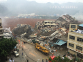 Alunecare de teren in China: 22 de cladiri s-au prabusit din cauza neglijentei constructorilor