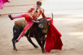 5 persoane au ajuns la spital, la Festivalul de la Pamplona. Momentul in care un toreador este lovit cu coarnele de un taur