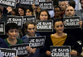 100.000 de oameni au iesit pe strazi, in Franta, pentru a le aduce un omagiu victimelor atacului de la Charlie Hebdo. GALERIE FOTO