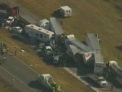 100 de masini s-au ciocnit in lant pe o autostrada din Texas! Cel putin doi morti. VIDEO