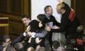 VIDEO. In Parlament, ca la nebuni. Femei in sanii goi si bataie intre deputati