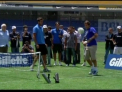 Roger Federer vs Gabriel Batistuta, intr-un meci fantastic de fotbal-tenis! Cine crezi ca a invins