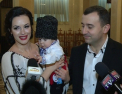 La 8 luni in hainute nationale! Cum si-a botezat Vasile Advahov cel de-al doilea fecior. Uite ce nasi a avut