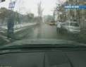 Momentul in care o femeie este LOVITA in plin de un automobil. S-a intamplat in centrul orasului