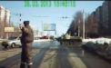 VIDEO. Au oprit circulatia in intersectie ca sa treaca tancul. Ce a urmat e greu de imaginat