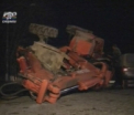 Soferul beat care si-a rasturnat excavatorul pe strada Petricani din capitala va fi cercetat penal