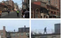 Barbatul misterios de pe acoperis - imaginea postata pe Twitter imediat dupa atentatele din Boston