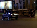 Un microbuz cu pasageri s-a RASTURNAT in sectorul Buiucani! Trei oameni, la spital. VIDEO