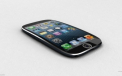iPhone 5S Concept cu ecran curbat si amprenta digitala in locul butonului "Home"