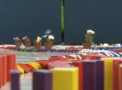 Creatia imresionanta a unor studenti chinezi! Uite ce domino au construit: Are sute de mii de piese