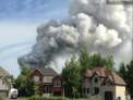Un depozit de artificii din Canada a fost cuprins de flacari, dupa o serie de explozii