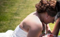 Fotografia care a emotionat o tara intreaga. In ce moment a fost surprinsa mireasa