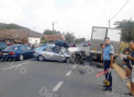 Familie din Republica Moldova implicata in accident in Romania. O persoana ranita. FOTO