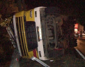 Un camion care transporta grau s-a rasturnat in apropiere de Hancesti. VIDEO