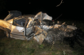 Trei barbati, morti intr-un accident cumplit produs la Briceni: BMW-ul lor a fost facut zob. FOTO