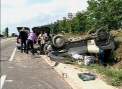 Accident cu trei masini langa Braviceni: Doi oameni au ajuns la spital. Cum s-a intamplat