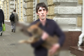 Protest cu caini MORTI la Primarie: "Maidanezii din Chisinau sunt OTRAVITI de autoritati"