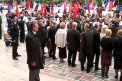 Batai de tobe si proteste la Parlament. Ce a spus Ghimpu cand l-a auzit pe Voronin vorbind