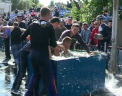 Au fost aruncati in apa. Vezi cum au fost desemnati si felicitati cei mai buni pompieri din Moldova