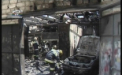Incendiu VIOLENT la un service auto din capitala! O masina a fost facuta SCRUM