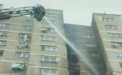 Incendiu intr-un bloc de locuit din sectorul Buiucani al capitalei