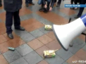 Protest cu tancuri si avioane in fata Primariei de la Odesa: Manifestantii, nemultumiti de conducere