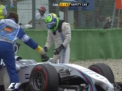 La un pas de tragedie. Pilotul din Formula 1, Felipe Massa s-a rasturnat cu masina imediat dupa start