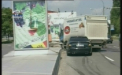 Accident pe viaduct. Un Mercedes a intrat intr-un camion. VIDEO