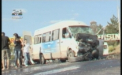 ACCIDENT GRAV la Ialoveni. 2 microbuze s-au tamponat, iar in jur de 20 de pasageri au ajuns la spital