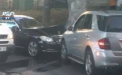 Accident de LUX in capitala. Doua MERCEDES-uri s-au lovit frontal. VEZI VIDEO