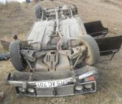 Accident TRAGIC la Falesti. Un barbat a MURIT dupa ce masina in care se afla s-a rasturnat