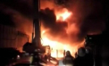 Incendiu de proportii la Kiev. Trei hangare, facute scrum, iar flacarile, extinse peste doua mii de metri patrati