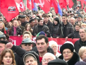 Mii de simpatizanti ai PCRM protesteaza in centrul Capitalei: Alianta neputincioasa trebuie sa plece!