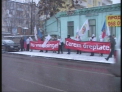 Incidentul armat de la frontiera moldo-romana i-a scos in strada. Protest in fata Ambasadei Romaniei