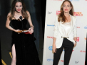 Nu mai are curaj sa isi arate picioarele. Angelina Jolie pare si mai slaba in pantaloni negri