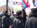 Jos Timofti, jos Alianta! Comunistii au protestat in fata Curtii Constitutionale