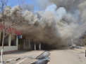 Imagini apocaliptice de la incendiul din Cahul. REPORTAJ FOTO