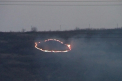 VIDEO. Imagini apocaliptice pe un deal din Cojusna. Un cerc de foc a ars 5 hectare de vegetatie