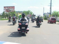 Atentie, vin bikerii! Motociclistii au impartit pliante soferilor pentru a-i face mai atenti la trafic