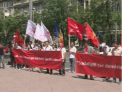 Vrem demisia lui Roibu! Tinerii socialisti au protestat in fata Ministerului de Interne