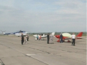 I-a placut elicopterul! Nicolae Timofti, asteptat cu mare fast pe aeroportul de la Marculesti