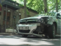Accident stupid: A incercat sa evite un pieton si a incurcat frana cu acceleratia. Vezi ce a iesit