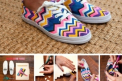 Workshop creativ - cum poti sa ti-i faci singura, aproape gratuit, o pereche de tenisi Missoni! FOTO