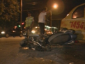 Un motociclist in varsta de 17 ani a ajuns la spital dupa ce s-a ciocnit cu un taxi