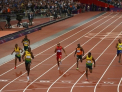 Usain Bolt castiga aurul la 200 de metri si ofera un photo-finish cum nu s-a vazut vreodata la JO