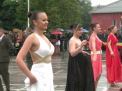 Bune la judo, dar si la dans. Vezi cum s-au descurcat la vals cele 9 studente militare